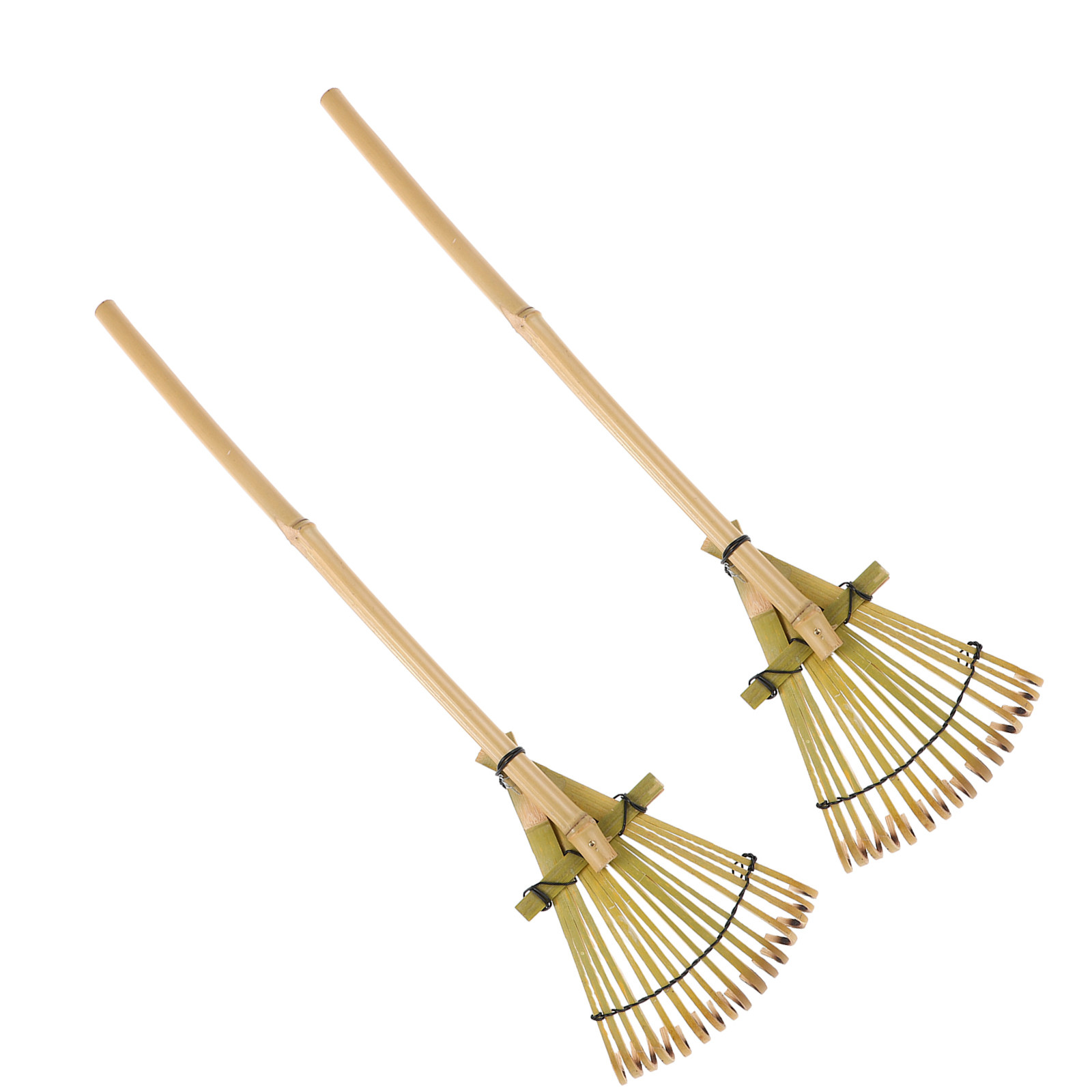 Gardening Hand Tools Japanese - 2Pcs 19.6 Inch Bamboo Hand Rake