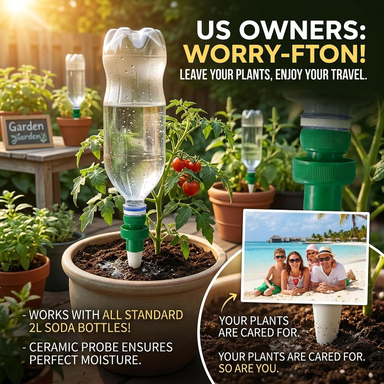 Terracotta Watering Spikes for - Automatic Plant Waterer 评论和价格