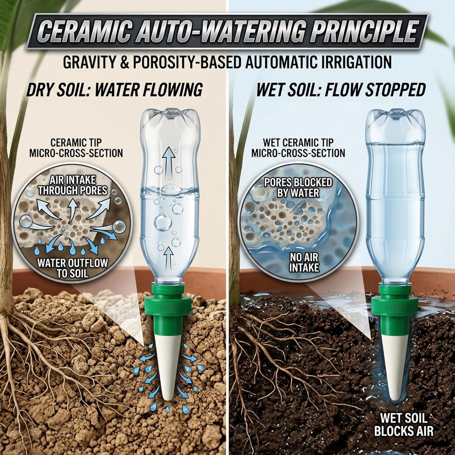Terracotta Watering Spikes for - Automatic Plant Waterer 评论和价格