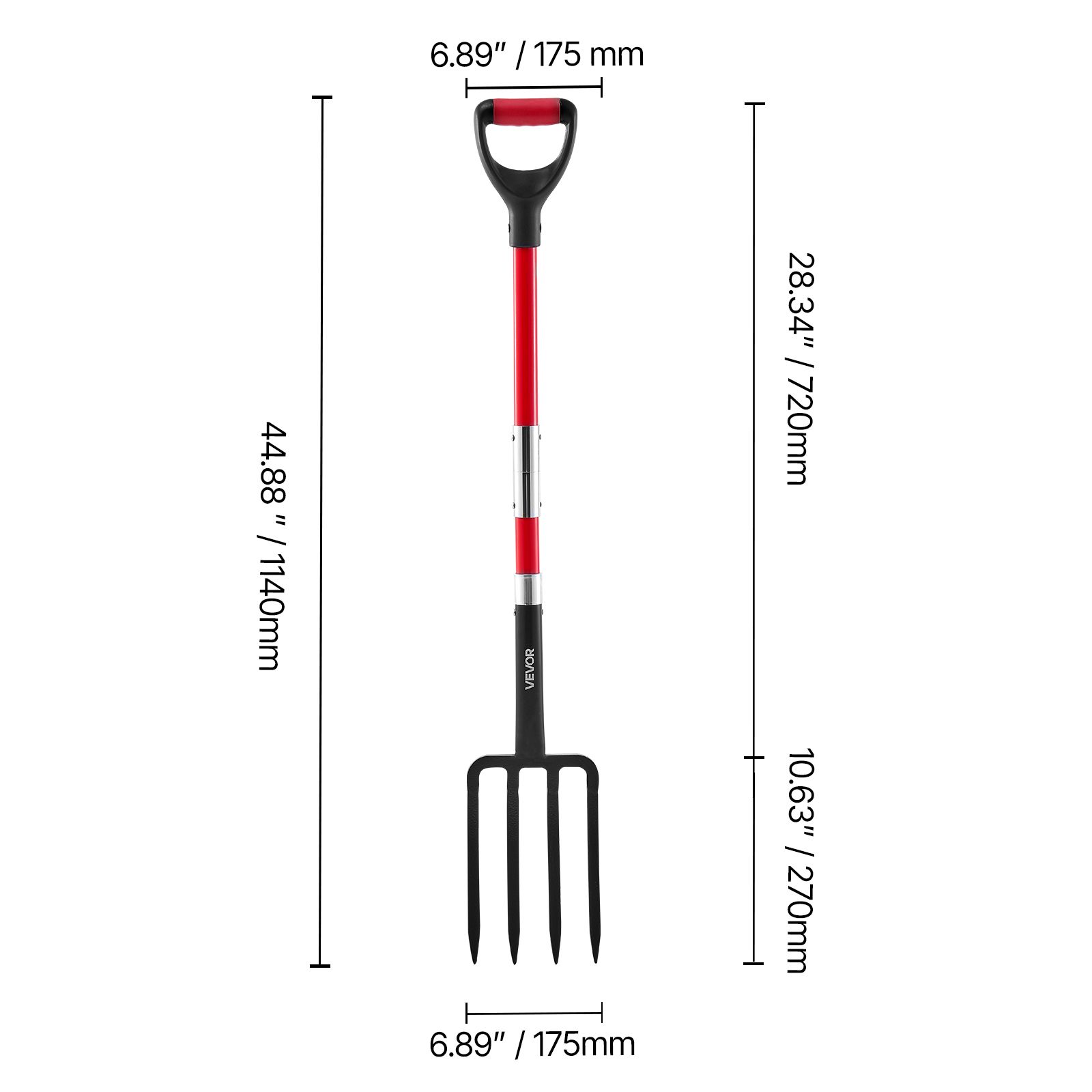 Garden Fork, 4-Tine Gardening  - Spade Digging Fork 评论和价格