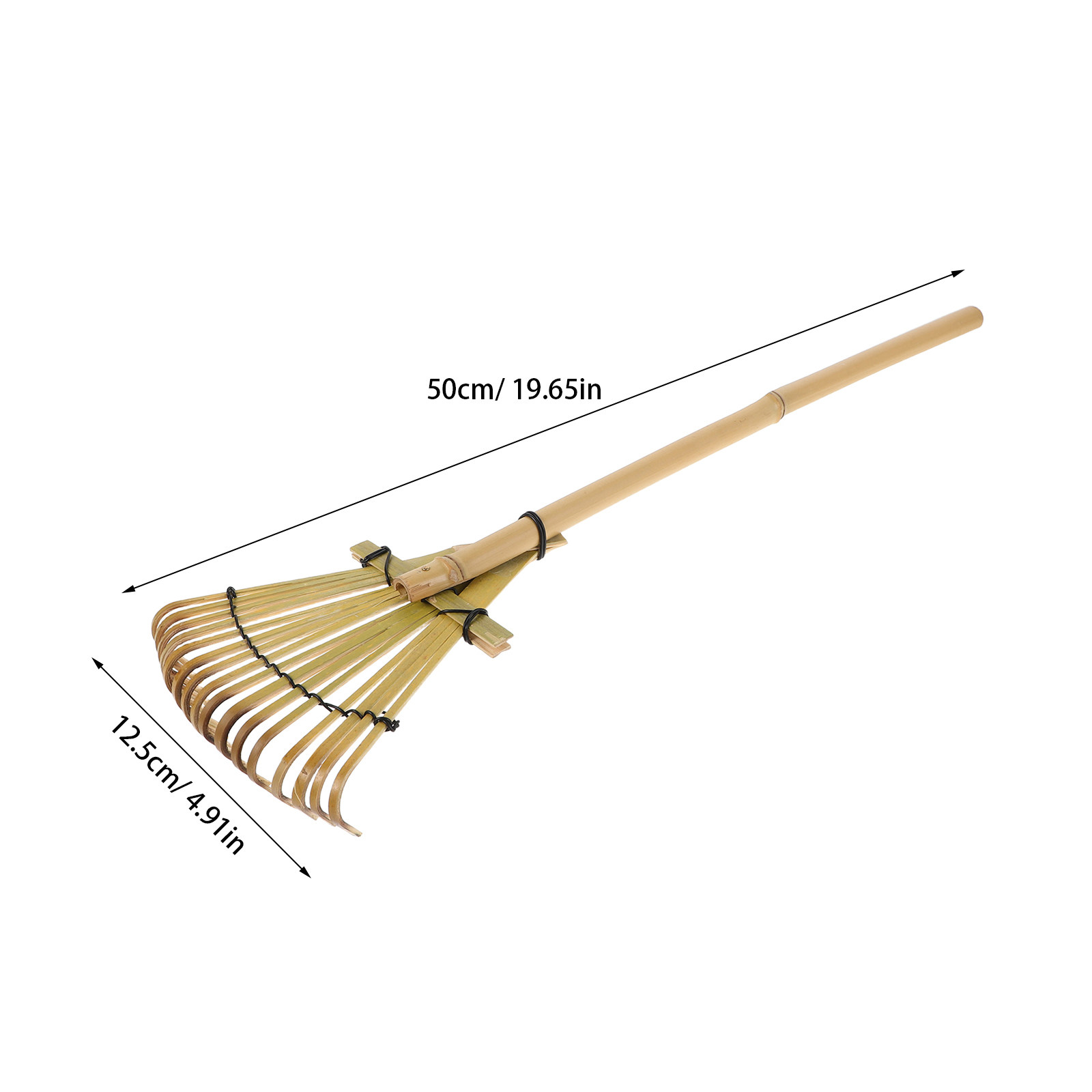 2Pcs 19.6 Inch Bamboo Hand Rak - Gardening Hand Tools Japanese 评论和价格