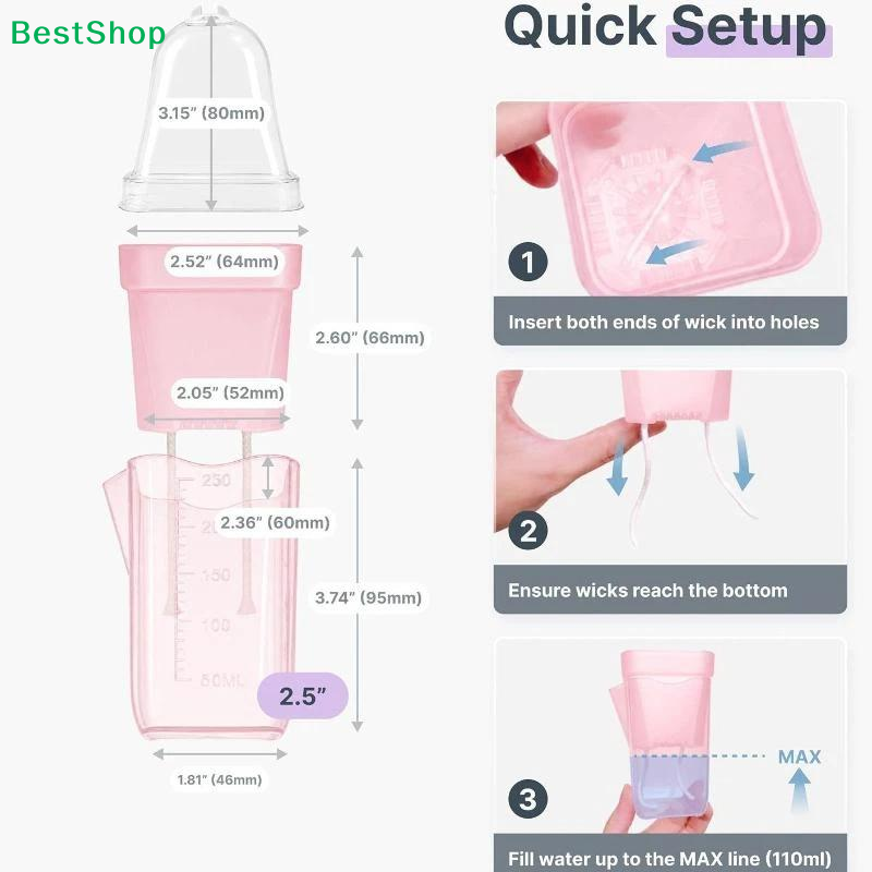 Transparent Pink Self Watering - Self-Watering Planter 评论和价格