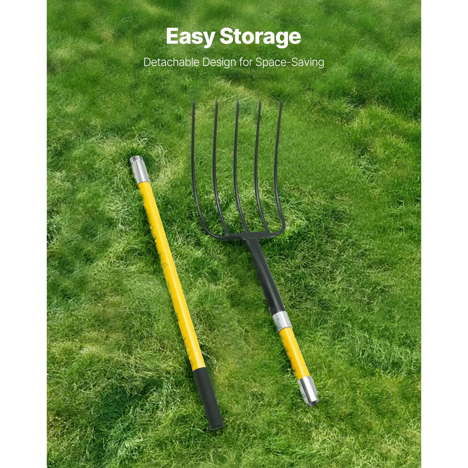 Garden Fork, 5-Tine Gardening  - Spade Digging Fork 评论和价格