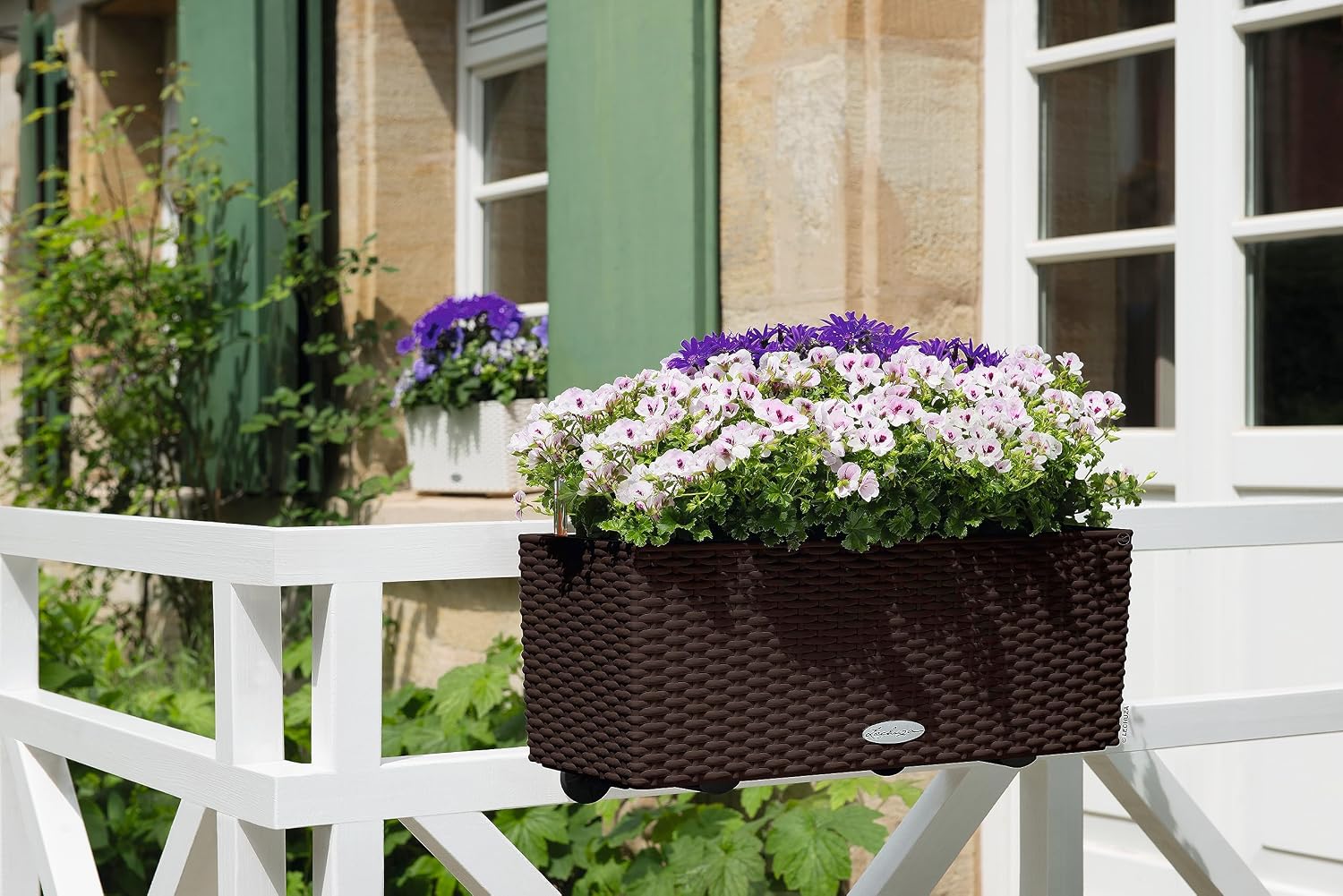 BALCONERA Cottage 50 Mocha, Se - Self-Watering Planter 评论和价格