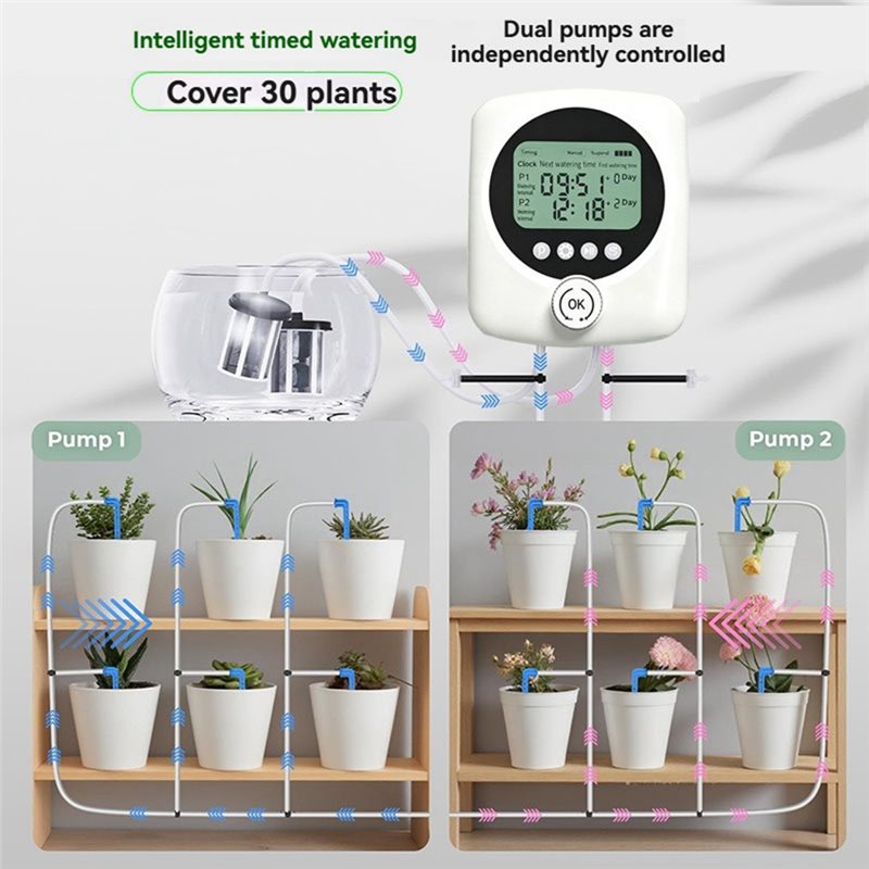 ALIM-For 30 Potted Plants Dual - Automatic Plant Waterer 评论和价格