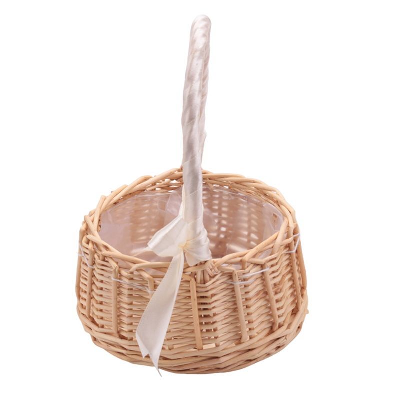 A56K Wicker Woven Flower Baske - Gardening Tools Girls 评论和价格