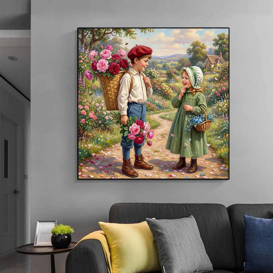 5D DIY Diamond Painting Sticke - Gardening Tools Girls 评论和价格