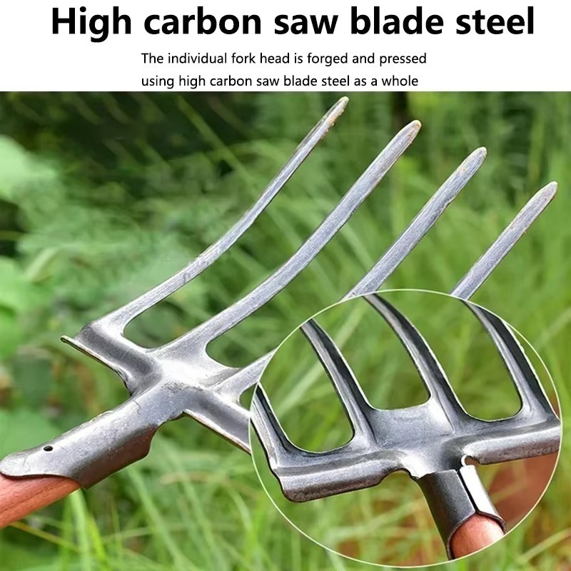 4-Tine Carbon Steel Agricultur - Spade Digging Fork 评论和价格